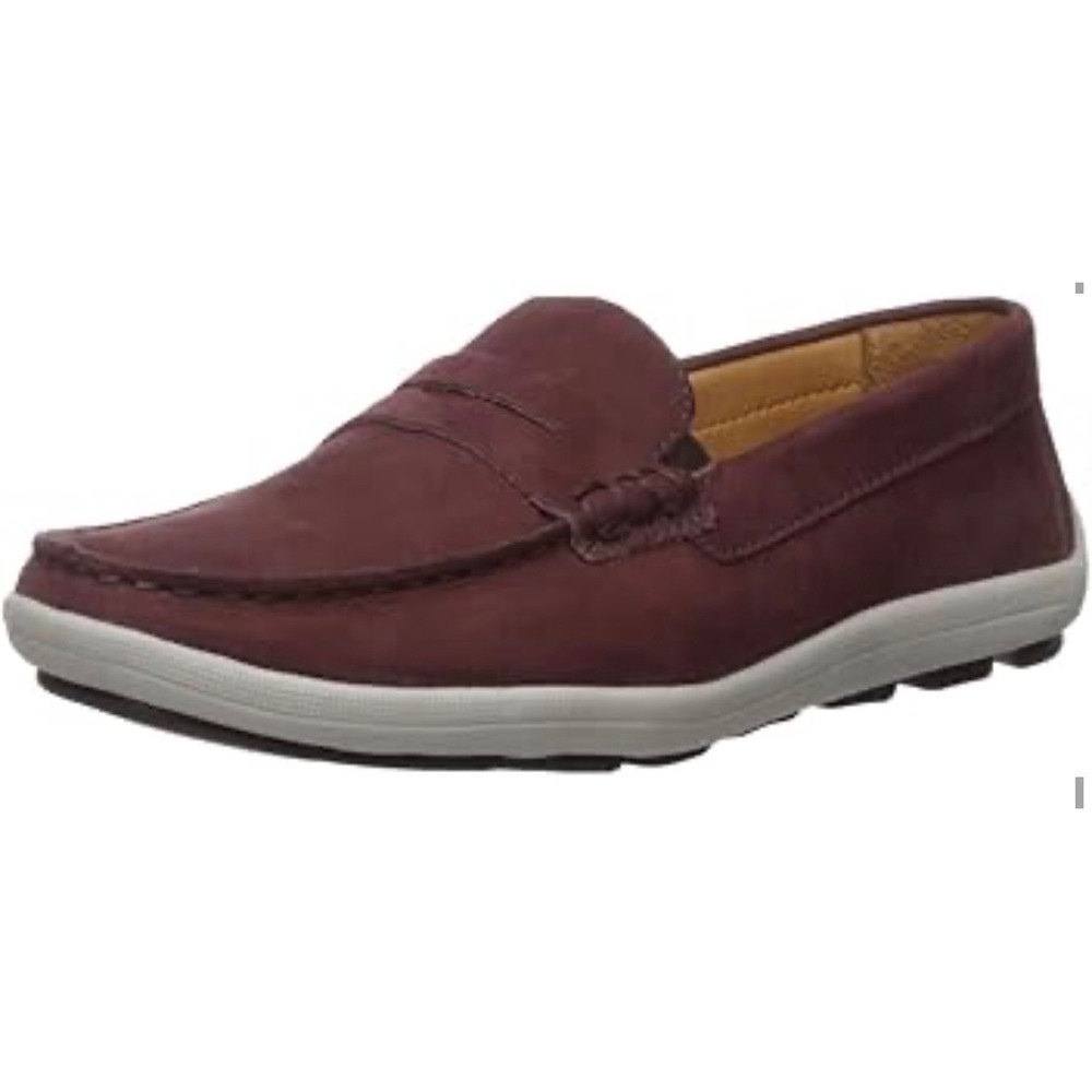 DRIVER CLUB‎ USA Womens Suede Penny Loafer NEW Red Driving Moccasins Shoes 5.5
